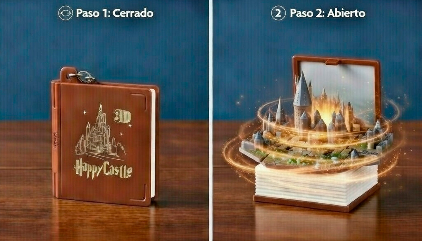 Llavero Mini Libro 3D Harry Potter