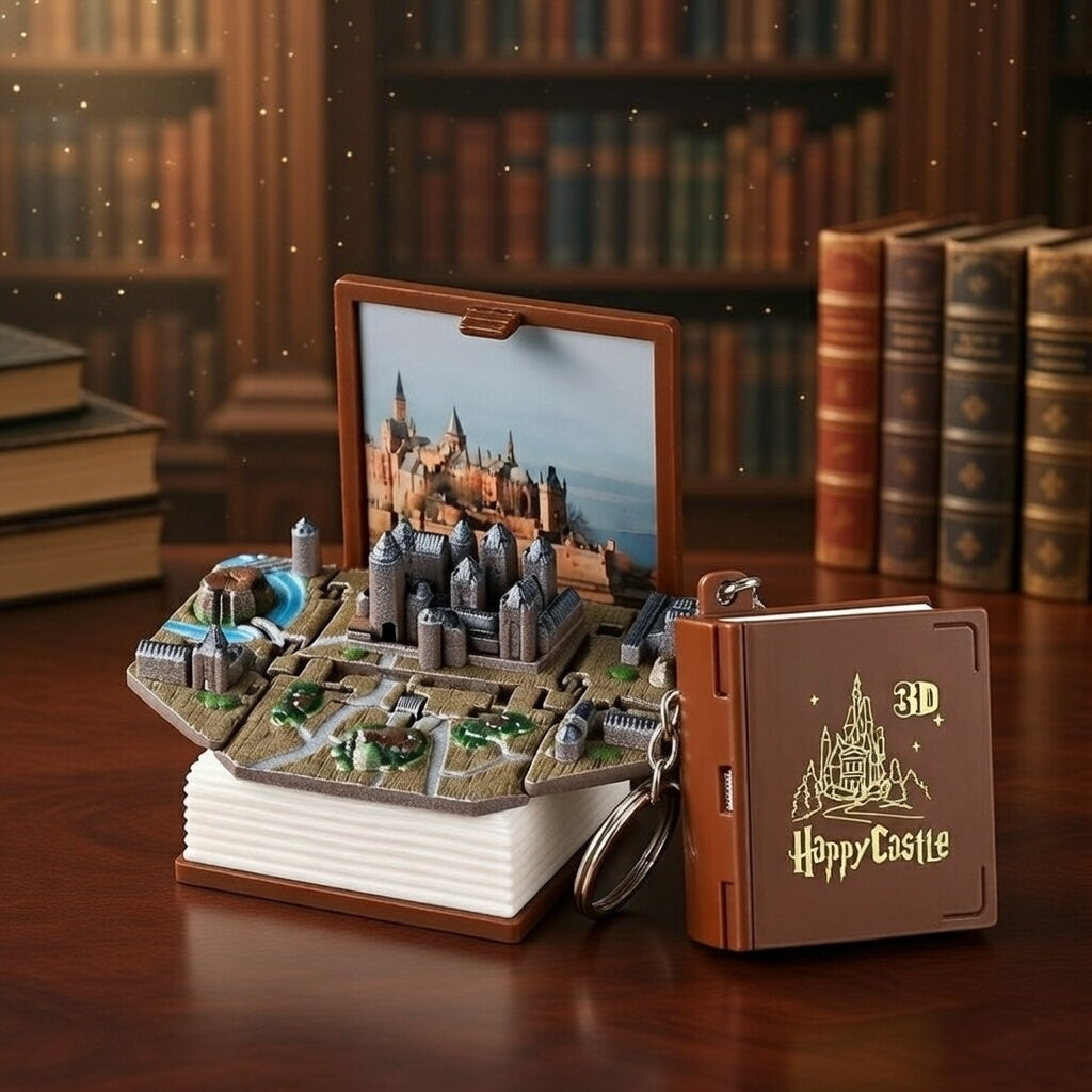 Llavero Mini Libro 3D Harry Potter