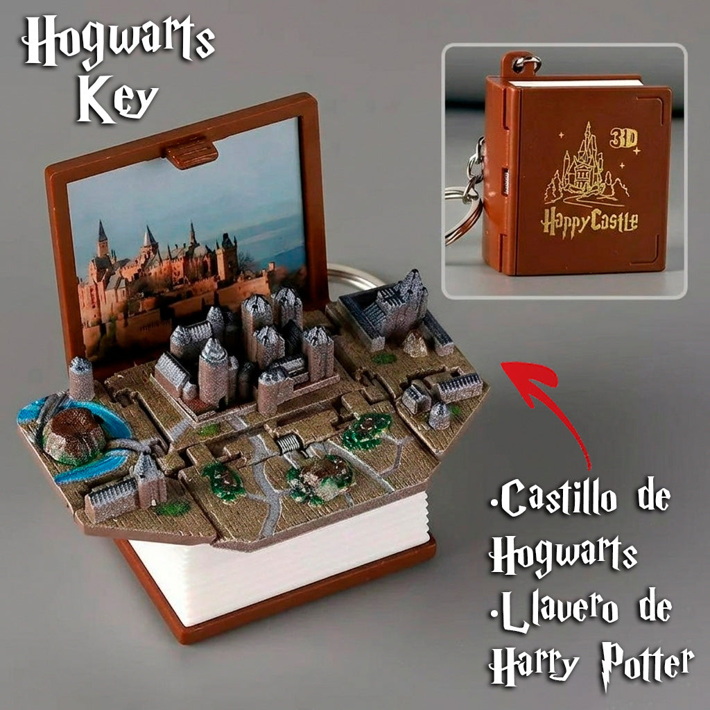 Llavero Mini Libro 3D Harry Potter