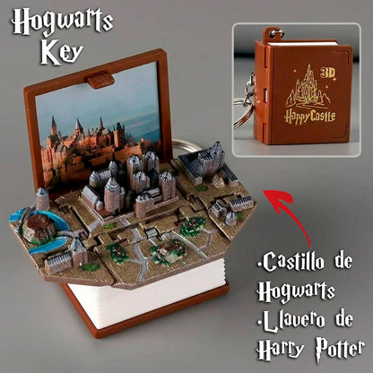 Llavero Mini Libro 3D Harry Potter